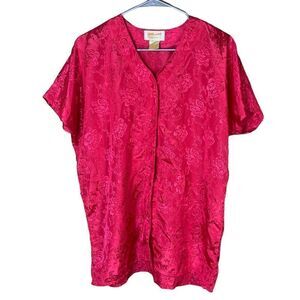 A’Milano Intimates pink short sleeve sleep top